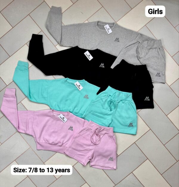Girls Crop Shortset - Image 9