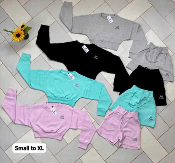 Ladies Crop Shortset - Image 3